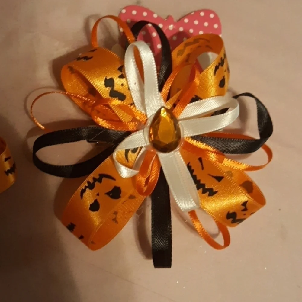 𝅺5pc Hairbow set (Halloween)